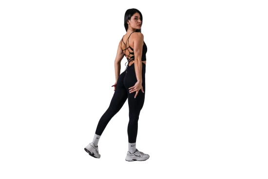 Дълги клинове Спортен клин с push up ефект в черно