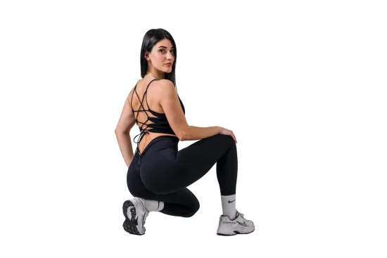 Дълги клинове Спортен клин с push up ефект в черно